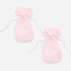 Romantic Pink Lace Shoe Bag - Set of 2