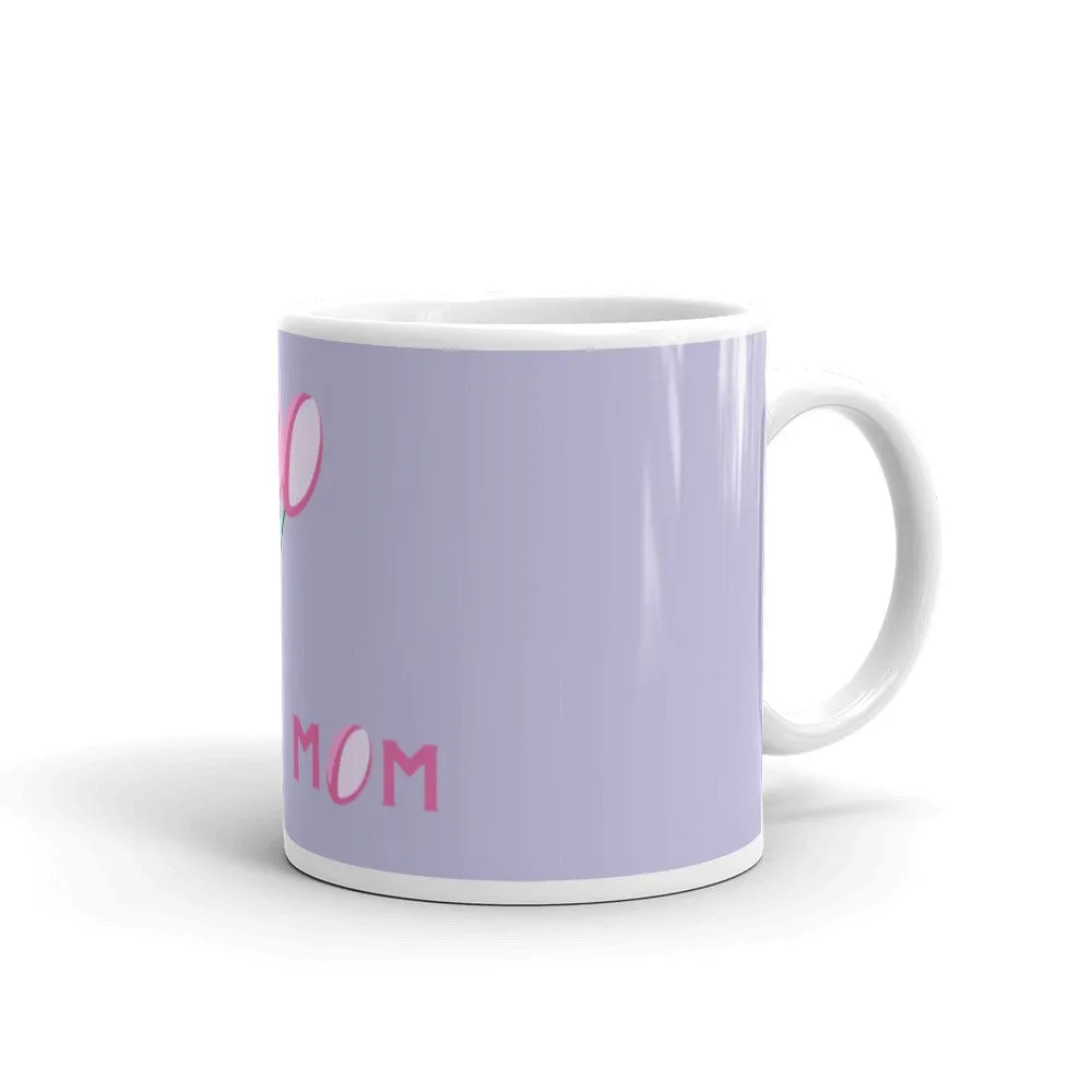 Rugby Mom Bouquet Lavender Mug