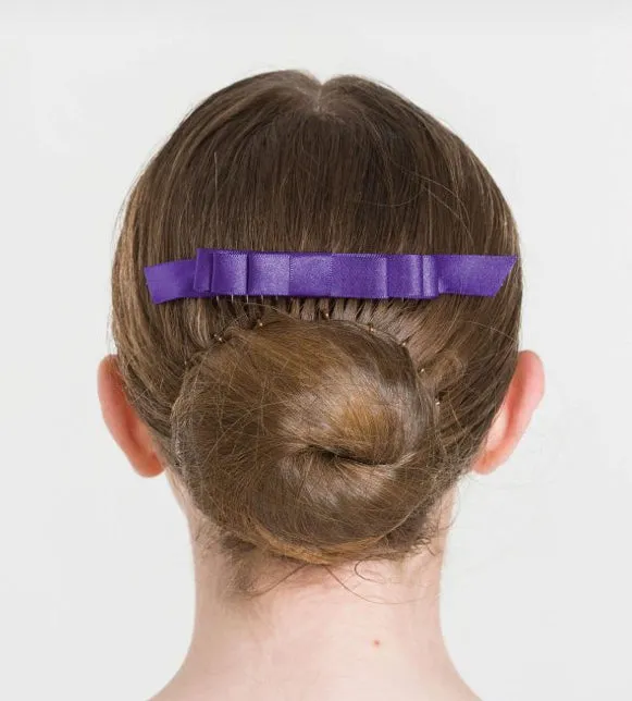 Satin Hair Bow (with tails) on Comb