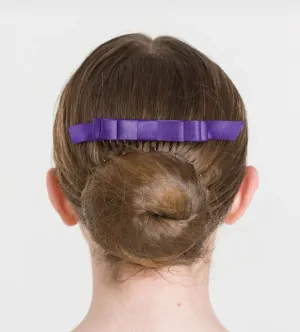 Satin Hair Bow (with tails) on Comb