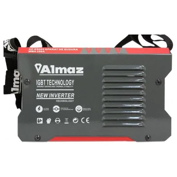 Set Aparat De Sudura Invertor Almaz 250A Az Es002   Masca De Sudura Heliomata