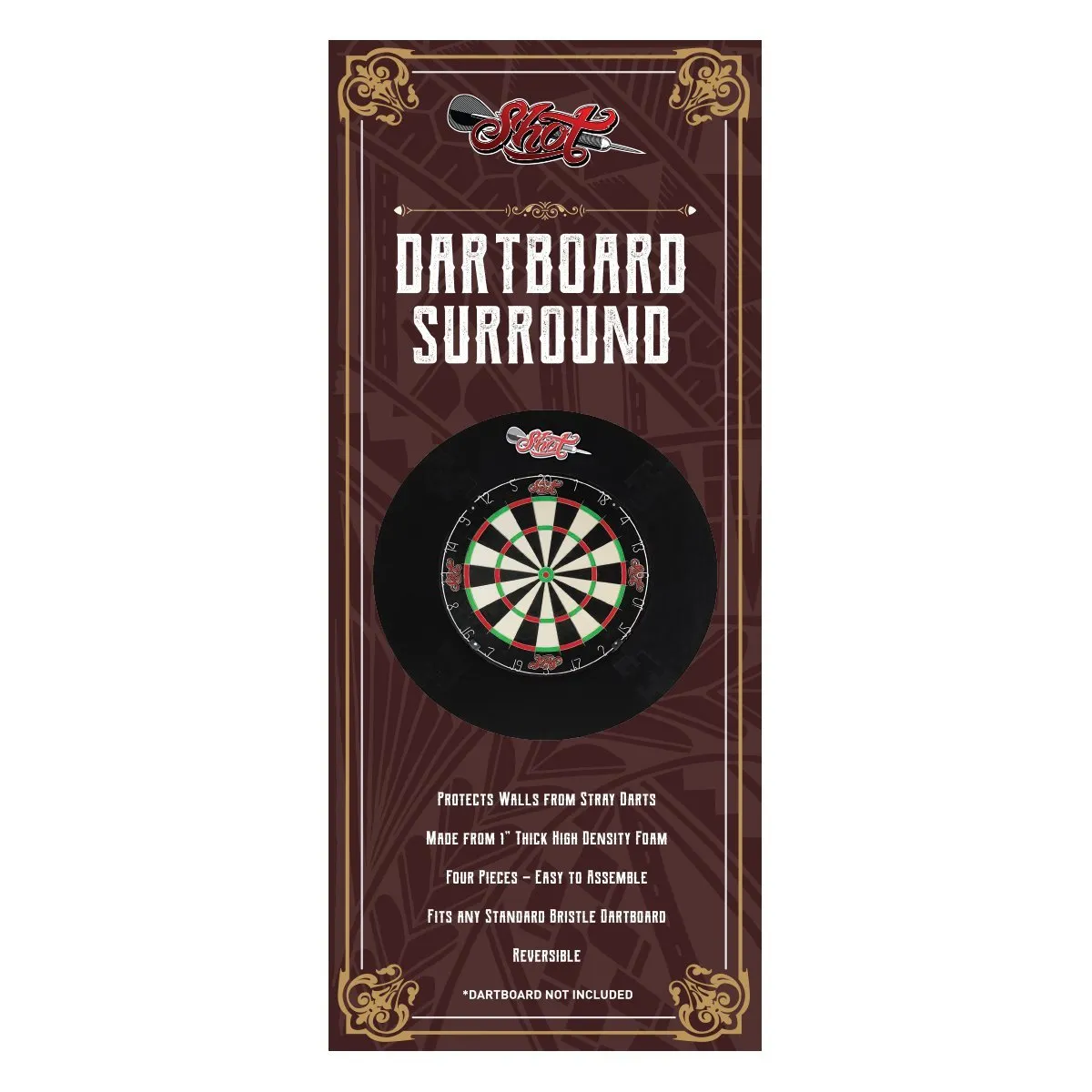 Shot Darts Dartboard Surround -4 Piece
