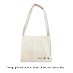 Sigma Delta Tau Sorority Messenger Bag with Cross Body Strap