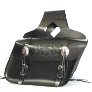 Slant Saddlebag w/ Eagle Head and Conchos