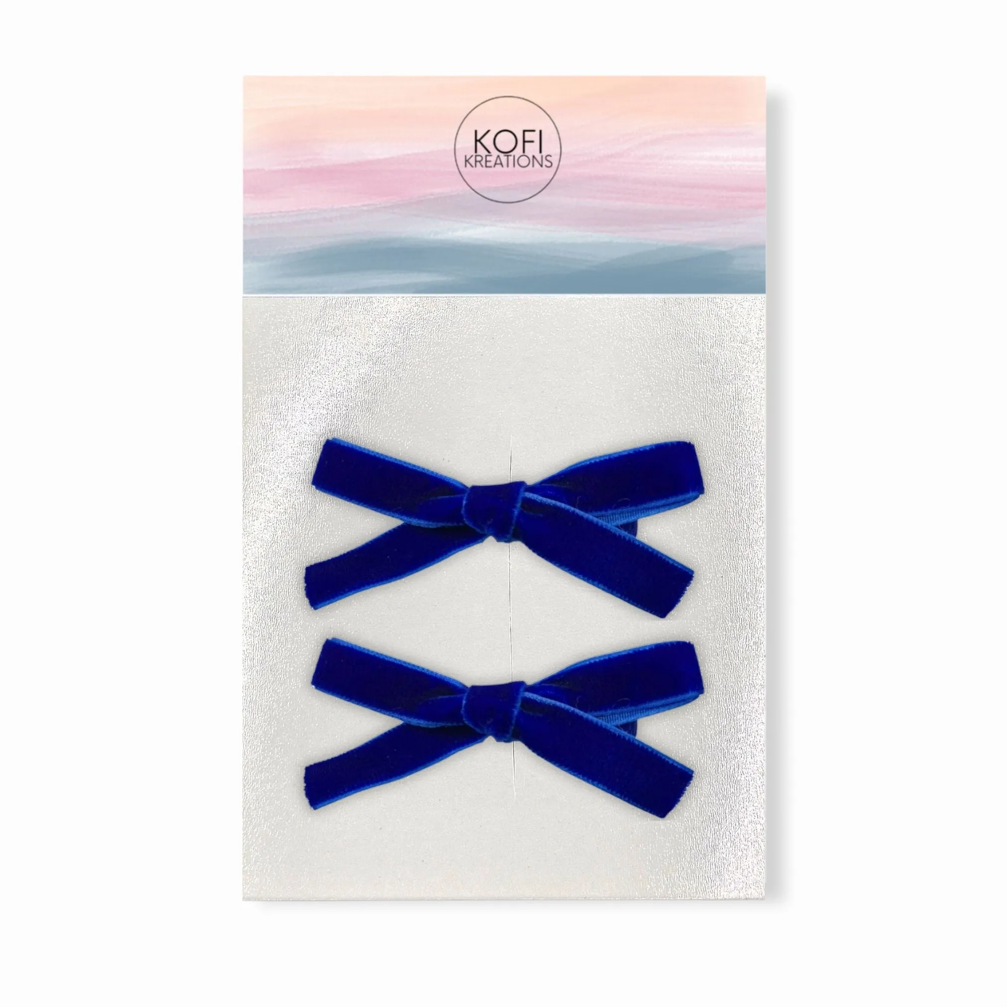 Small Velvet | Pigtail Hair Bows