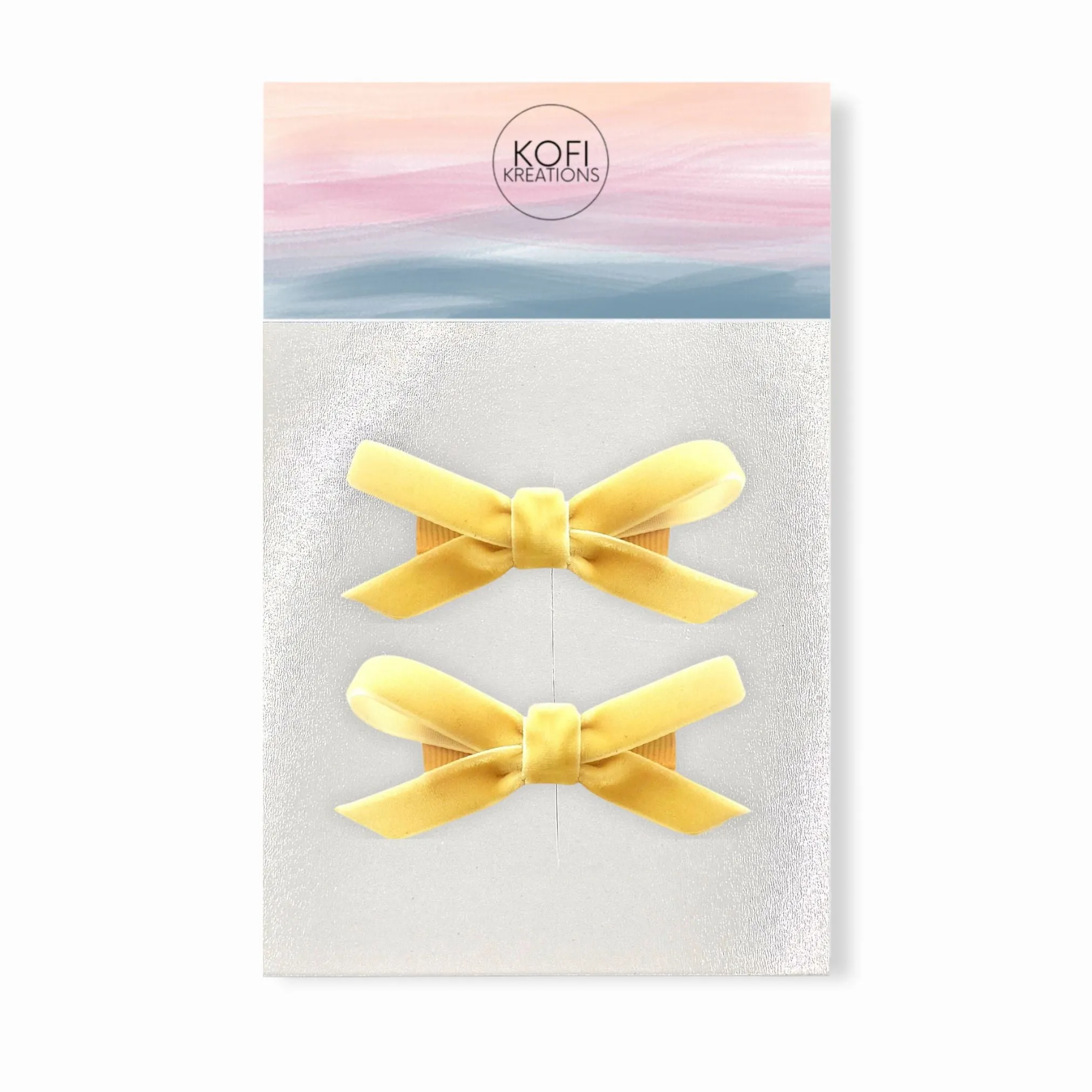 Small Velvet | Pigtail Hair Bows