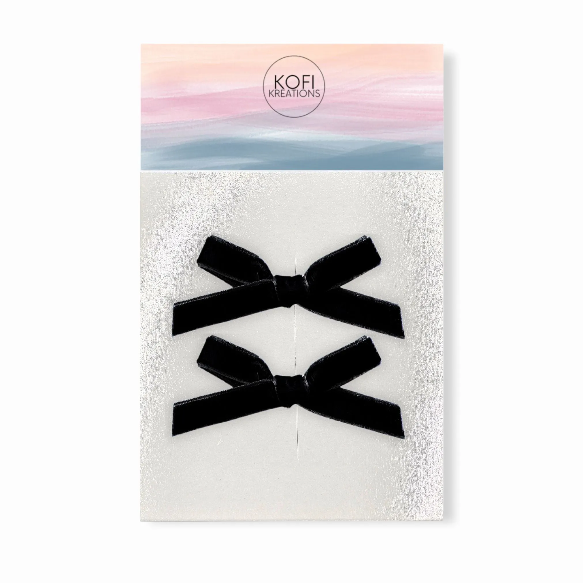 Small Velvet | Pigtail Hair Bows