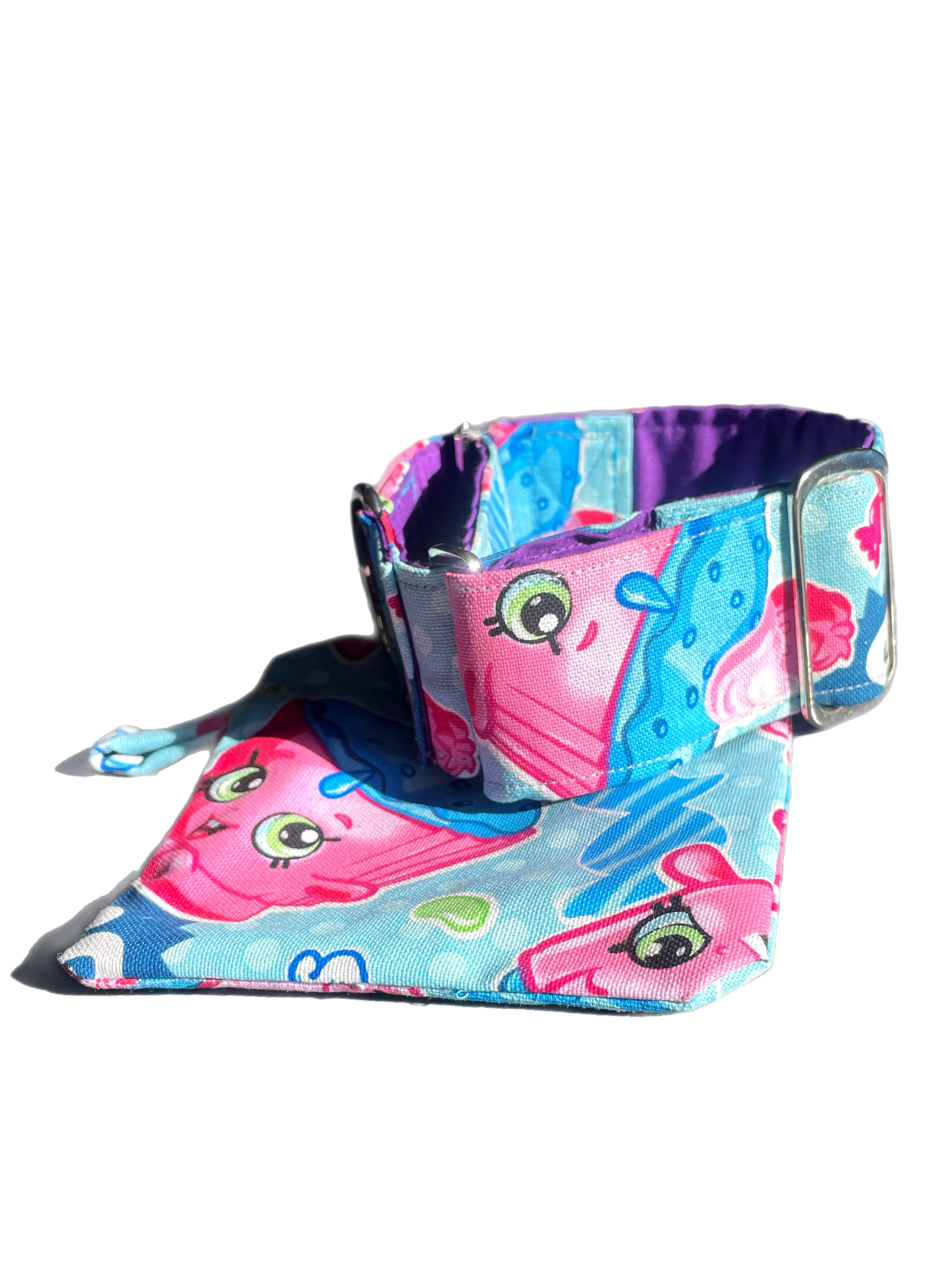 Soda pop Martingale collar greyhound 5cms sturdy cotton fabric