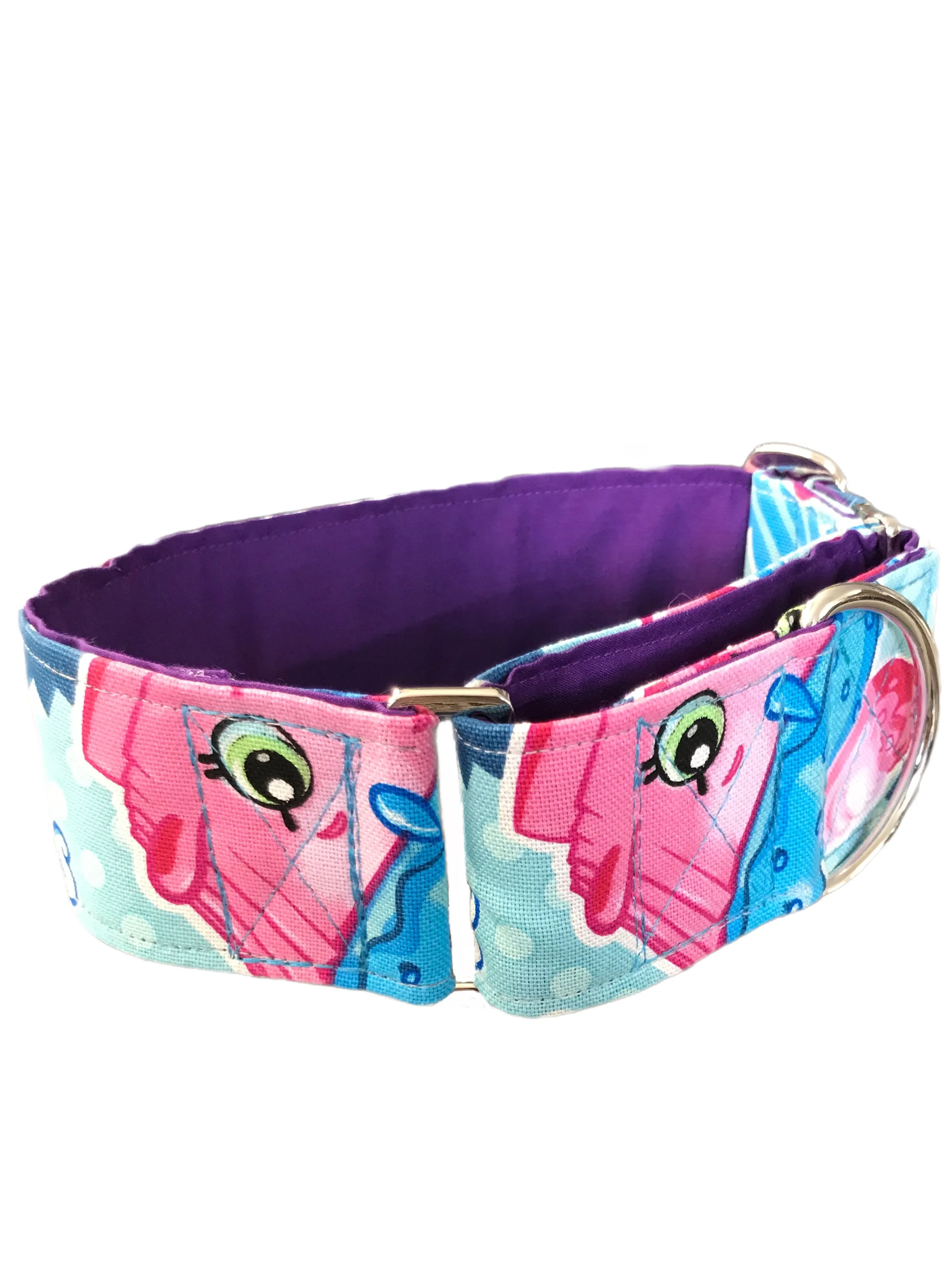 Soda pop Martingale collar greyhound 5cms sturdy cotton fabric
