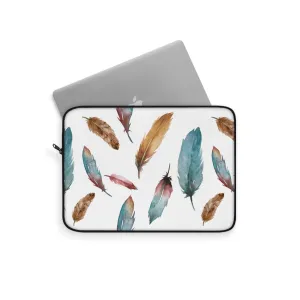 Sorceress' Wing Watercolor Feather Laptop Sleeve