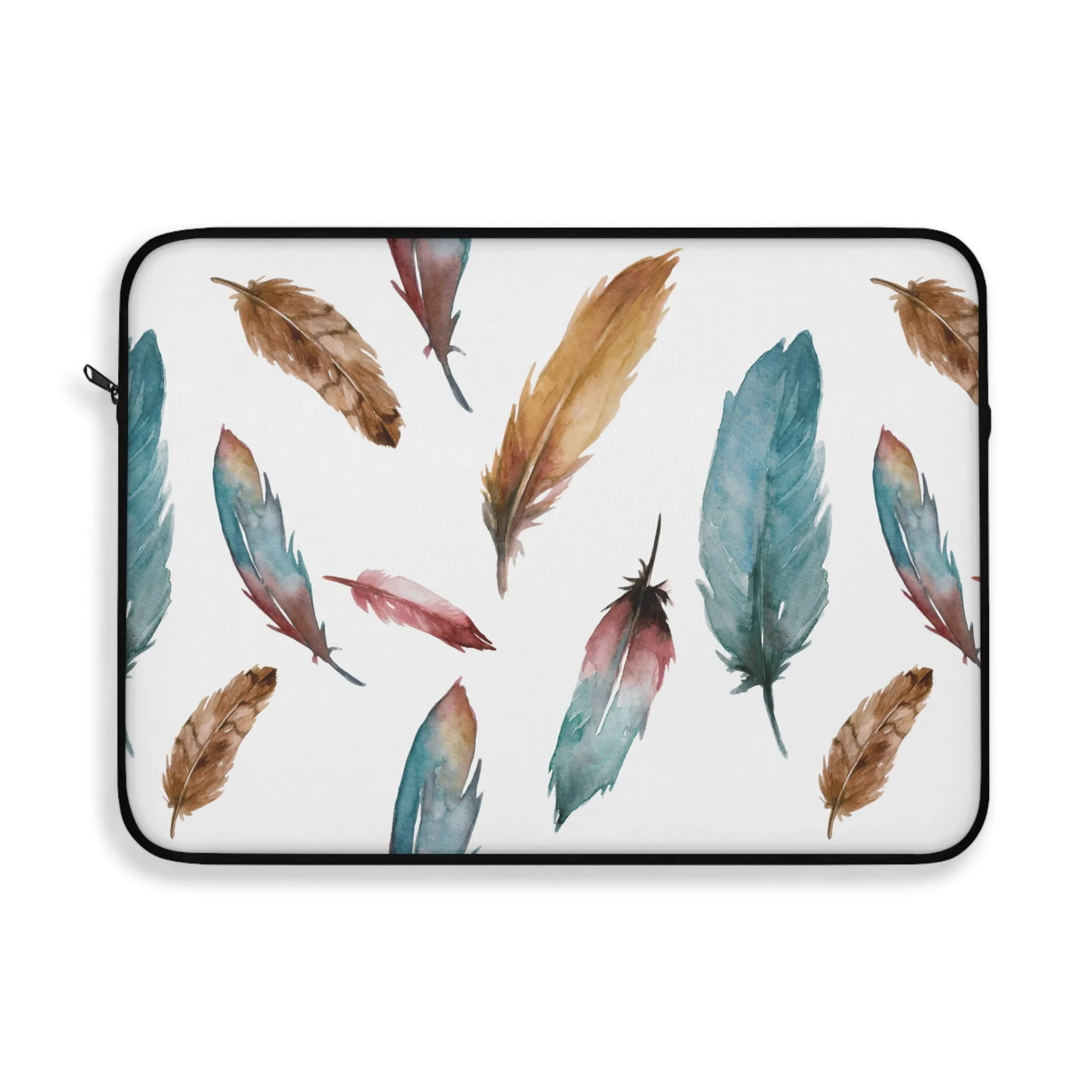Sorceress' Wing Watercolor Feather Laptop Sleeve