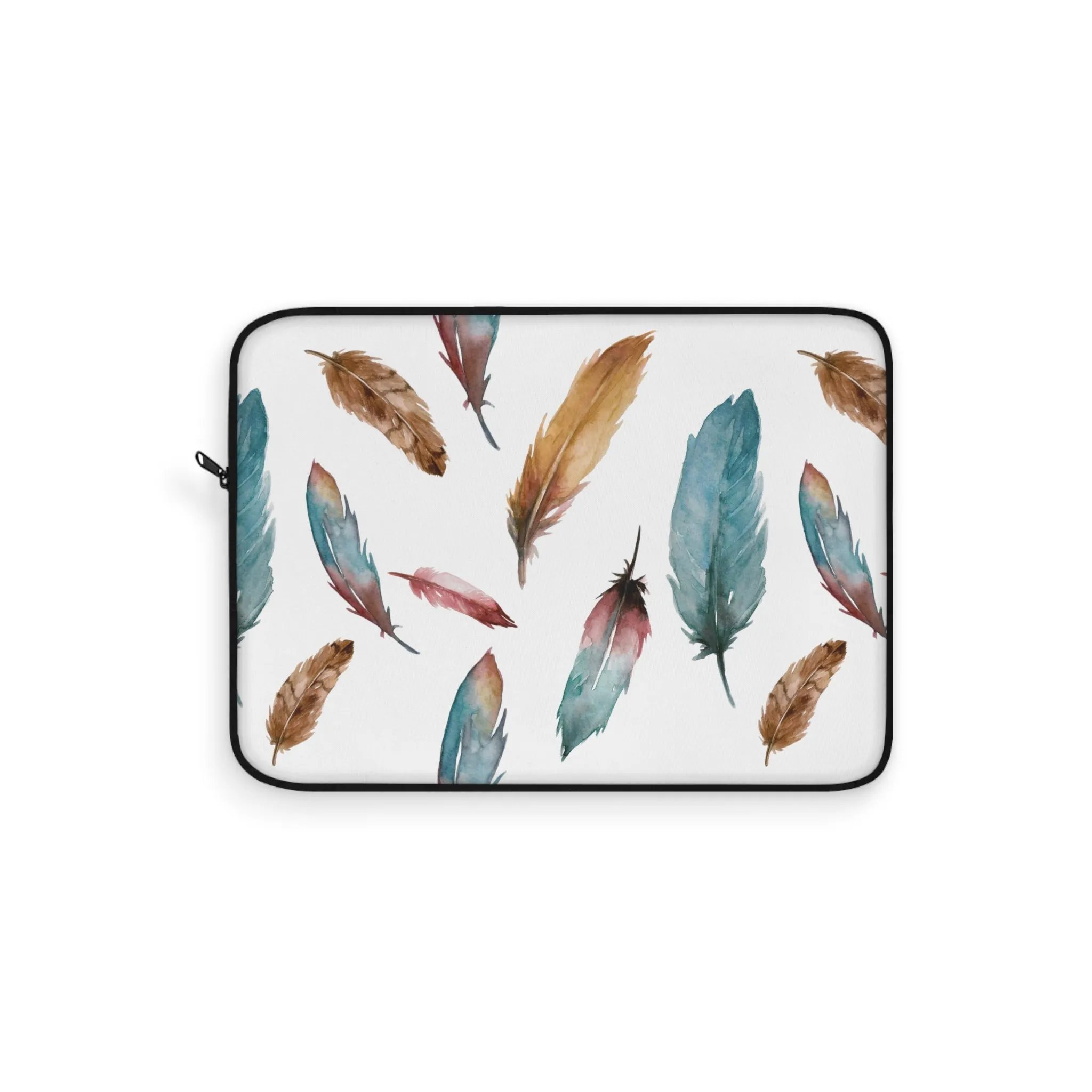 Sorceress' Wing Watercolor Feather Laptop Sleeve