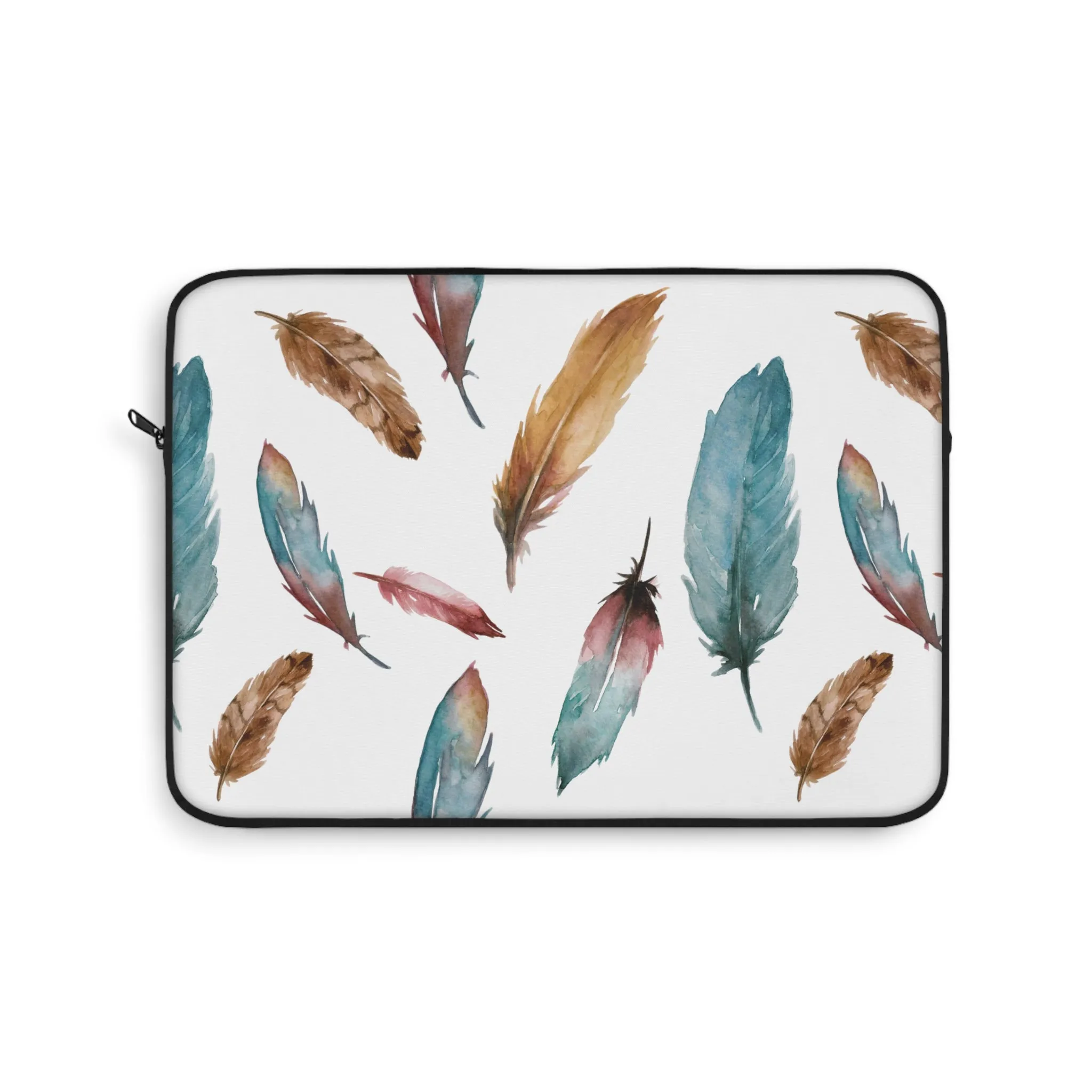 Sorceress' Wing Watercolor Feather Laptop Sleeve