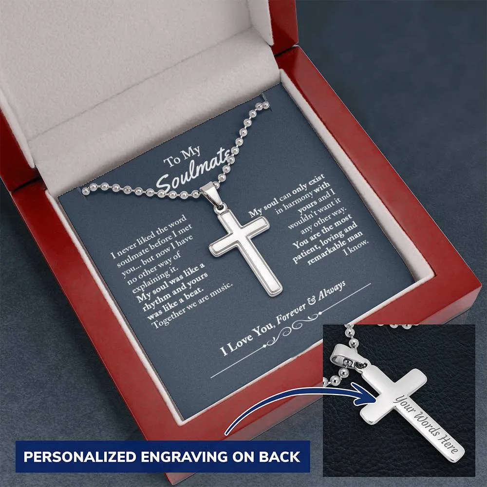 Soulmate Gifts for Men, Personalized Romantic Gift For Him, Unique Engraving Gift For Him, Meaningful Gift For Him, Thoughtful Gift For Him - Ball Chain