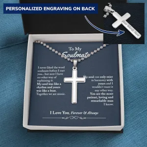 Soulmate Gifts for Men, Personalized Romantic Gift For Him, Unique Engraving Gift For Him, Meaningful Gift For Him, Thoughtful Gift For Him - Ball Chain