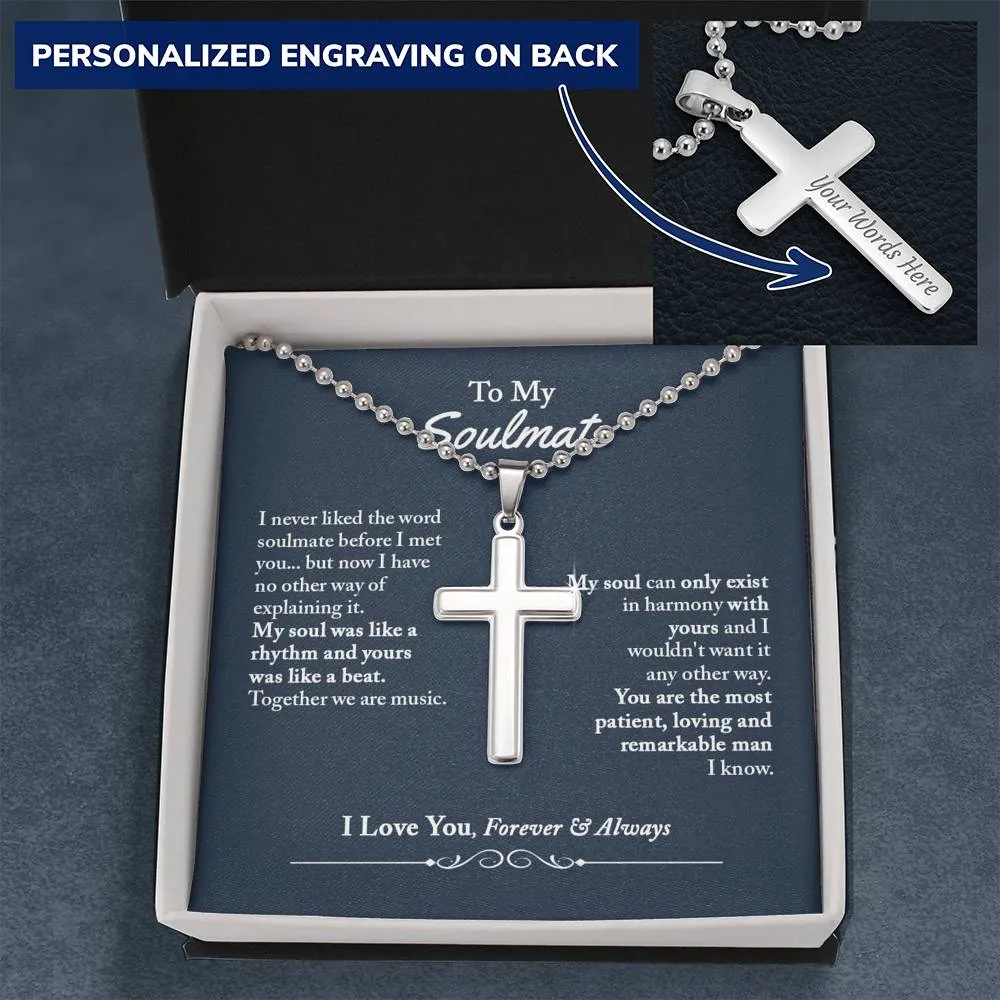 Soulmate Gifts for Men, Personalized Romantic Gift For Him, Unique Engraving Gift For Him, Meaningful Gift For Him, Thoughtful Gift For Him - Ball Chain