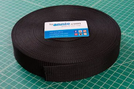 Strapping 1-1/2in Black  -- By Annie