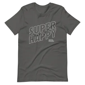 SUPER HAPPY - Short-Sleeve Unisex Tennis T-Shirt