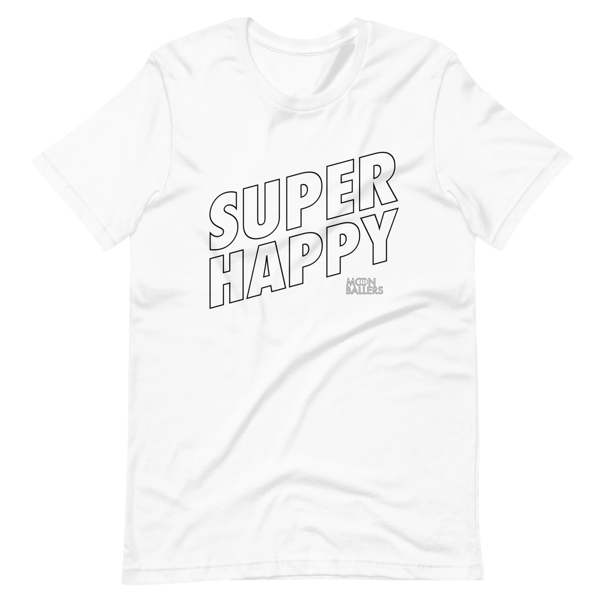 SUPER HAPPY - Short-Sleeve Unisex Tennis T-Shirt