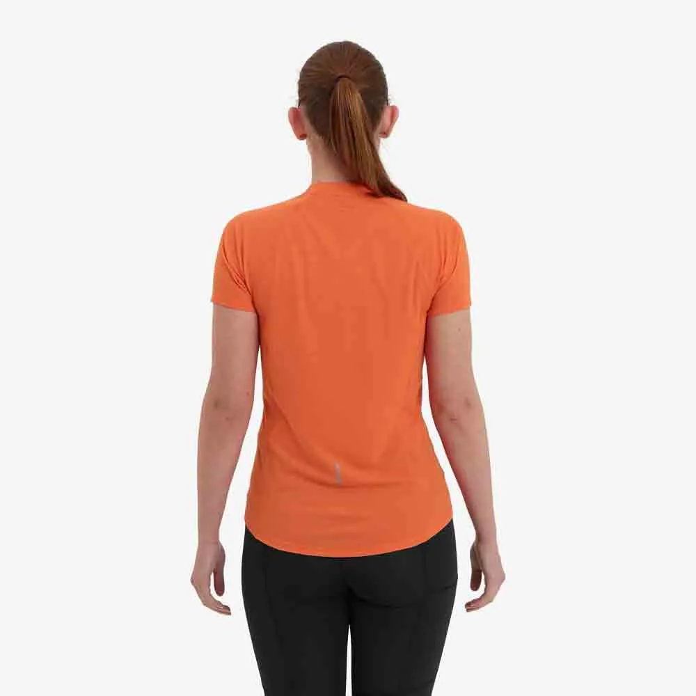 女裝輕量拉鍊排汗T恤 Women Dart Nano Zip T-Shirt