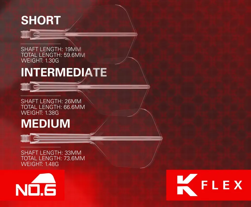 Target Darts K-Flex No6 Black Flights