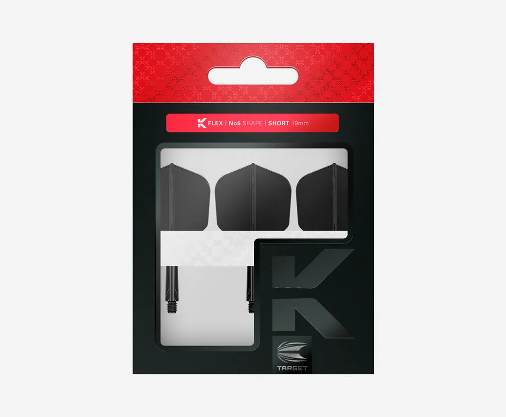 Target Darts K-Flex No6 Black Flights