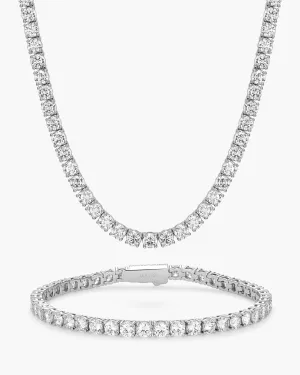 Tennis Set - Silver