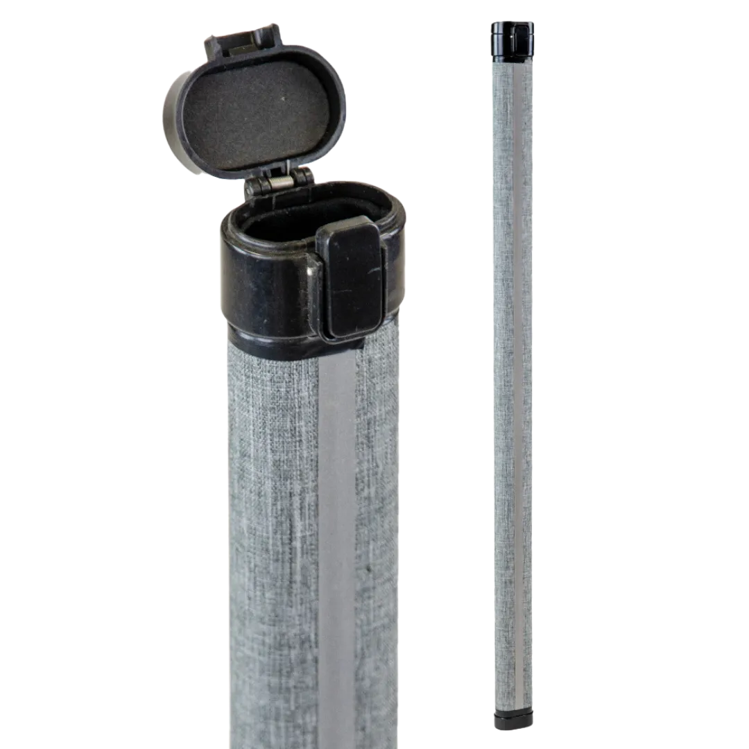 TG Aluminium Bow Tube with Fabric for Violin or Cello - Grey