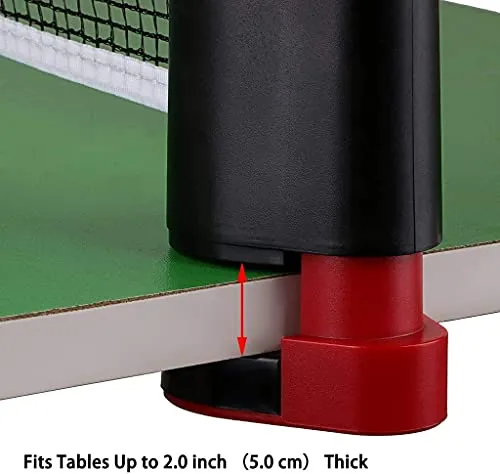 Toyshine Portable Ping Pong Net – Retractable Table Tennis Net for Any Table ,Color May vary (SSTP)