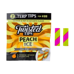 Twisted Tips Peach Ice Filter Tips