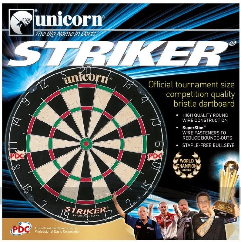 Unicorn Striker Dartboard - PDC Endorsed.