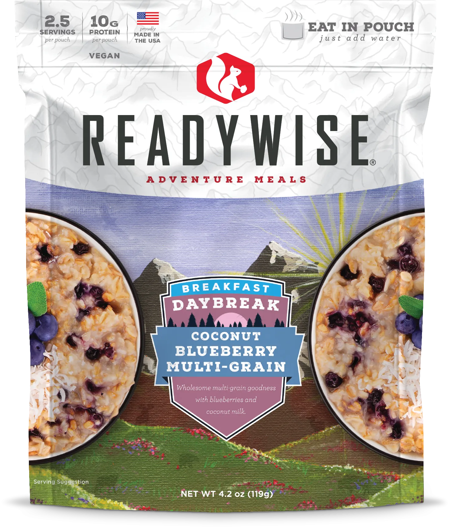 Value Pack Case of 6 Daybreak Coconut Blueberry Multi-Grain