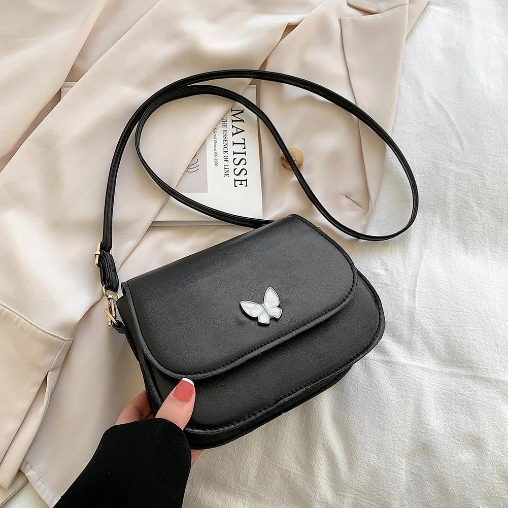 Vintage Square Leather Messenger Bags