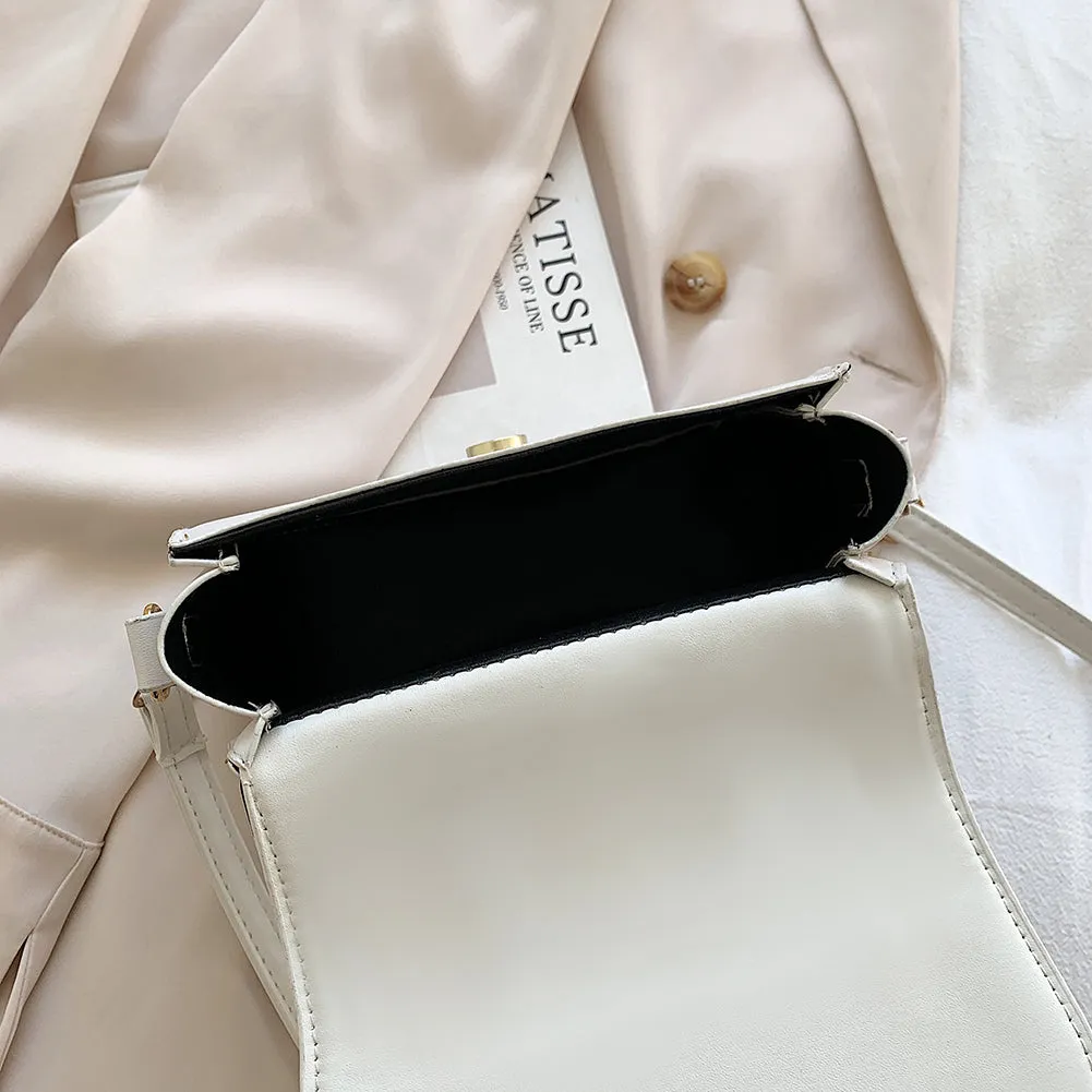 Vintage Square Leather Messenger Bags