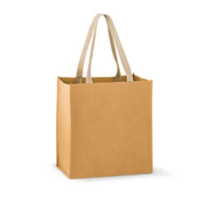 Washable Kraft Paper Tote Bag w/ Web Handle - Tsunami