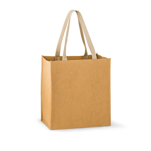 Washable Kraft Paper Tote Bag w/ Web Handle - Tsunami