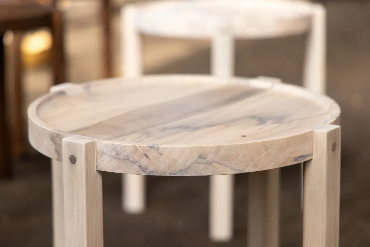 Waverly Side Table | Modern Round Wood Side Table