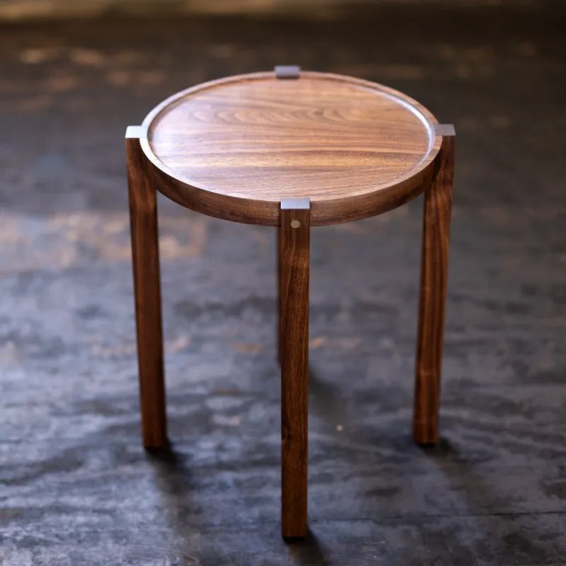 Waverly Side Table | Modern Round Wood Side Table