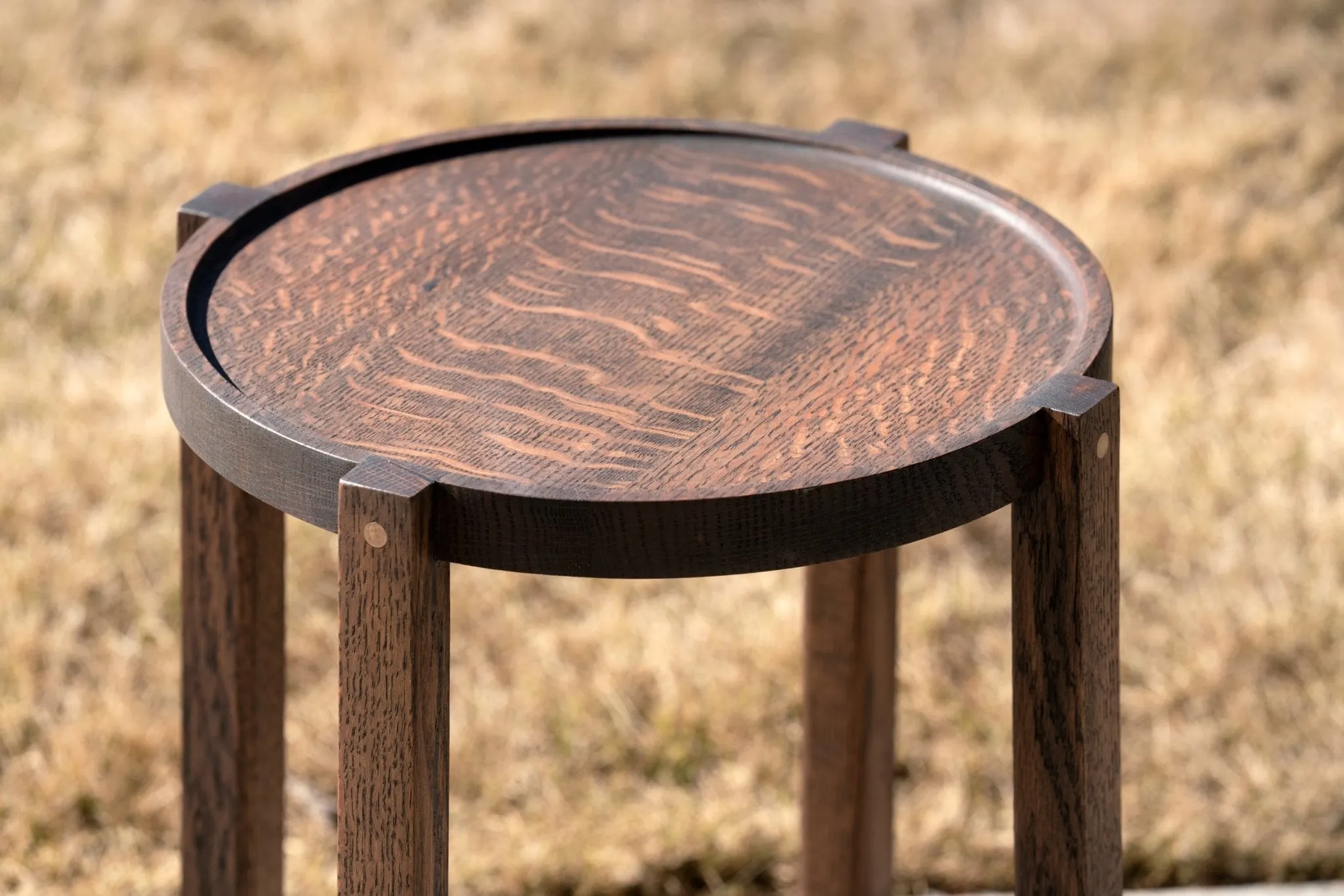 Waverly Side Table | Modern Round Wood Side Table