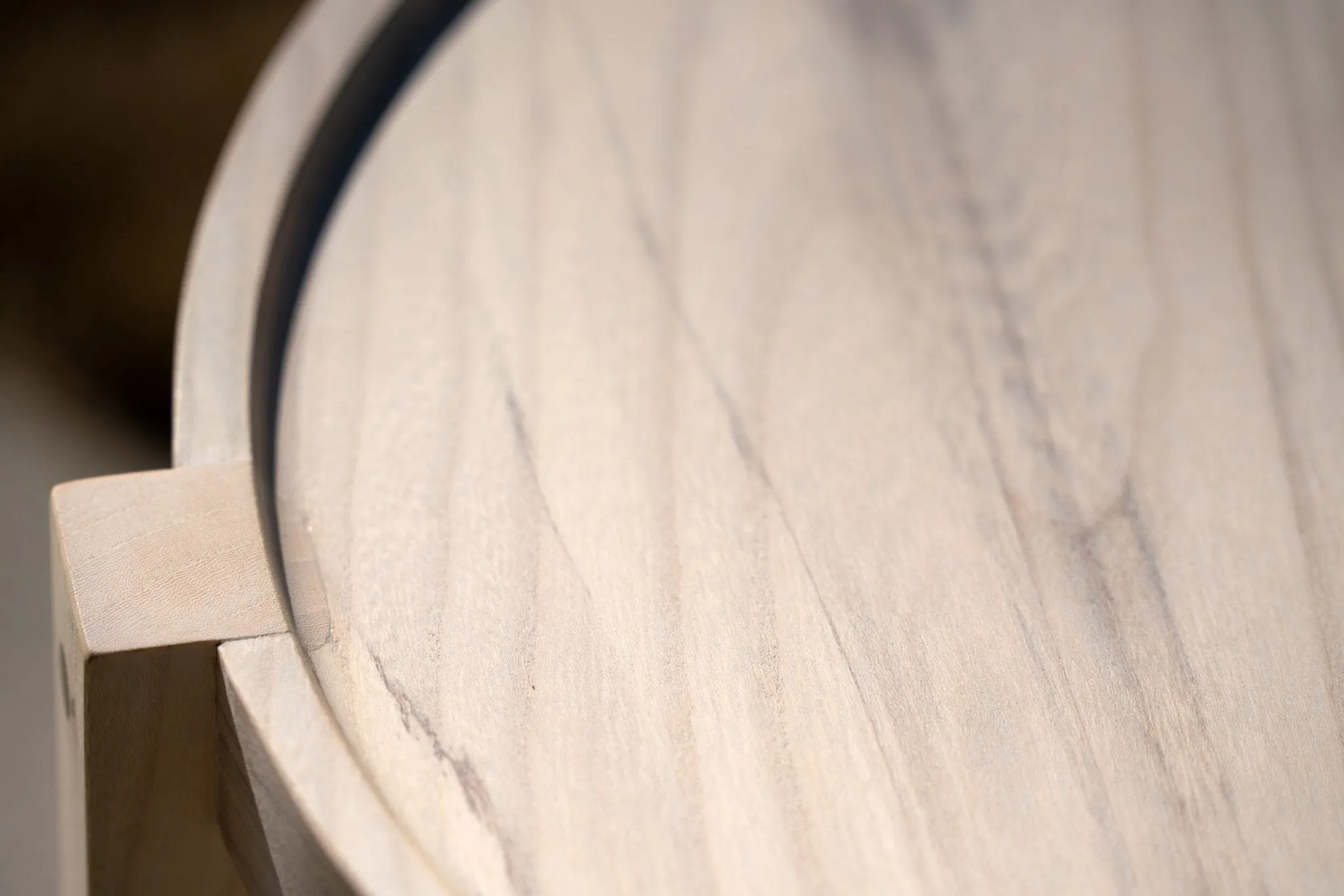Waverly Side Table | Modern Round Wood Side Table