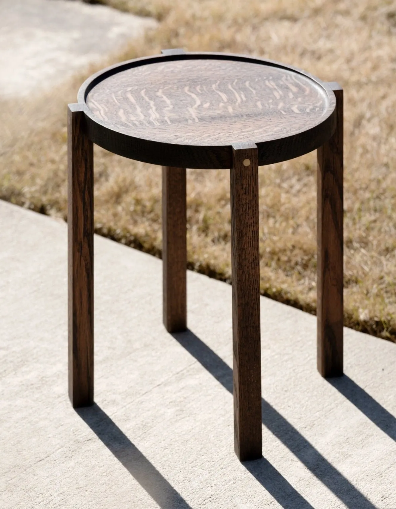 Waverly Side Table | Modern Round Wood Side Table
