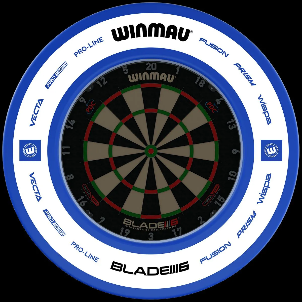 Winmau Pro Line 2.0 Blue Dartboard Surround
