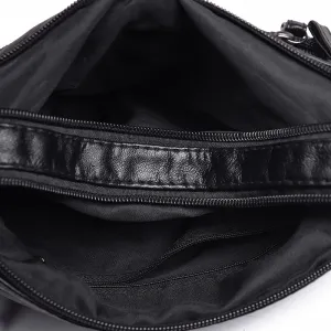 Women's One Mom Washed Leather Soft Crossbody Bags