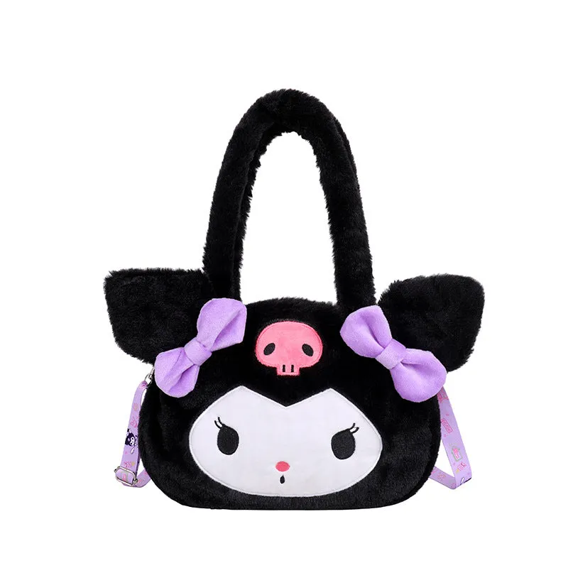 Women's Plush Clow Make-up Cute Birthday Bags