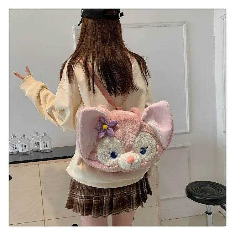 Women's Plush Clow Make-up Cute Birthday Bags