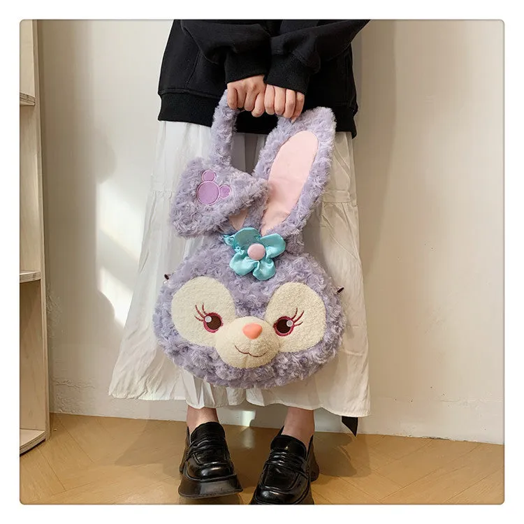 Women's Plush Clow Make-up Cute Birthday Bags