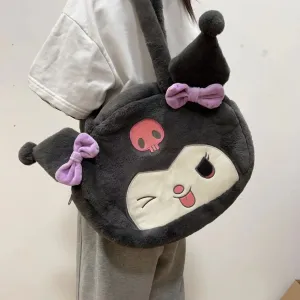 Women's Plush Clow Make-up Cute Birthday Bags