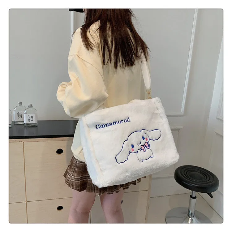Women's Plush Clow Make-up Cute Birthday Bags