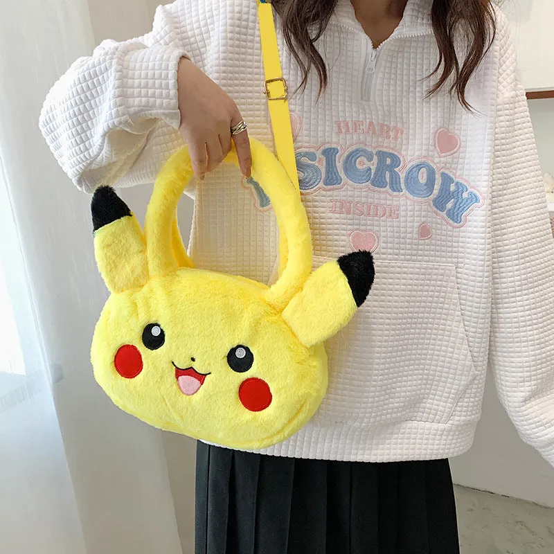 Women's Plush Clow Make-up Cute Birthday Bags