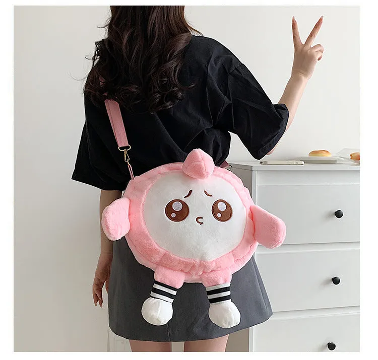 Women's Plush Clow Make-up Cute Birthday Bags